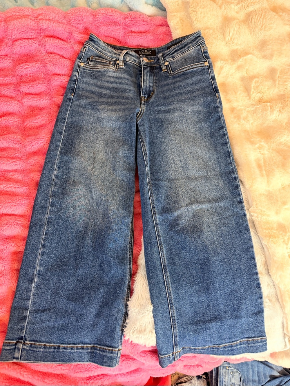 Judy Blue Crop Wide Leg Blue Women’s Jeans